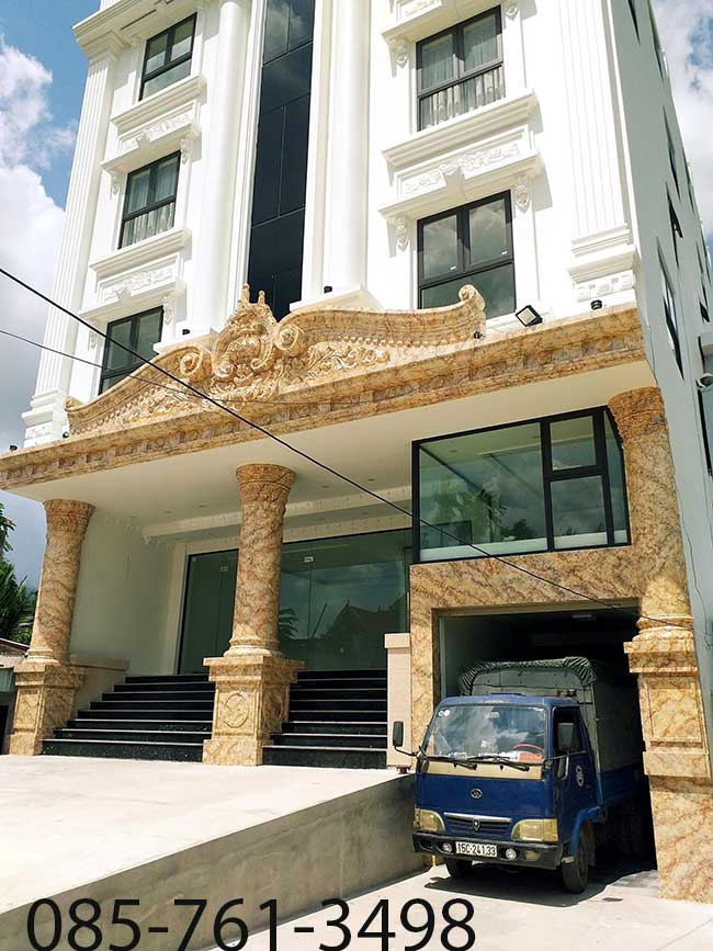 tiền sảnh sơn giả đá hoa cương