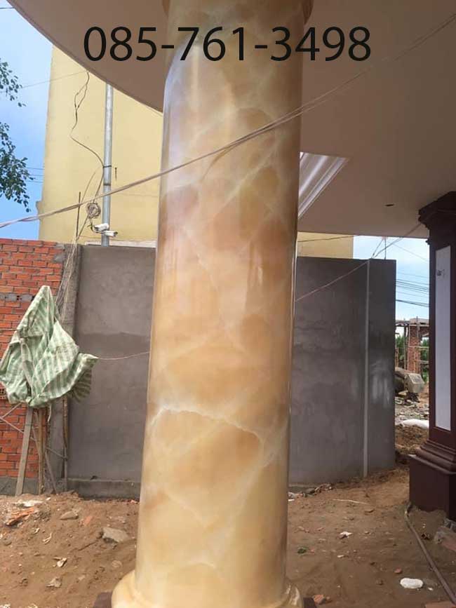 sơn giả đá nâu vàng