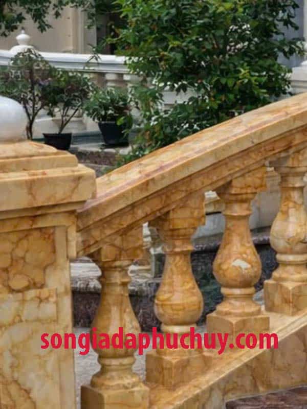 mẫu lục bình sơn đá cẩm thạch vân màu vàng đẹp