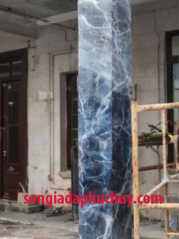 vân marble đẹp cho cột vuông sơn đá