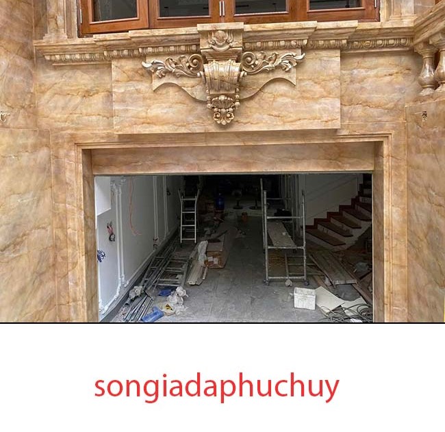 sơn giả đá marble ngoài trời