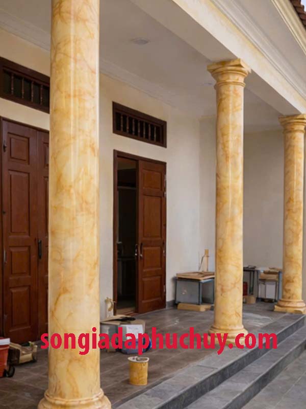 mẫu cột hiên đẹp phù hợp cho nhà cấp 4