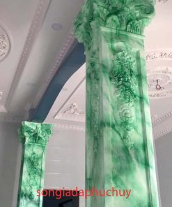 Thi Công Sơn Giả Đá Cột Vuông | Báo Giá Mẫu Cột Trong Nhà - Ngoài Trời