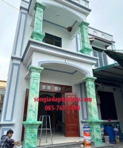 [Cột Giả Đá Màu Xanh] Sang Trọng – Tư vấn 0857613498