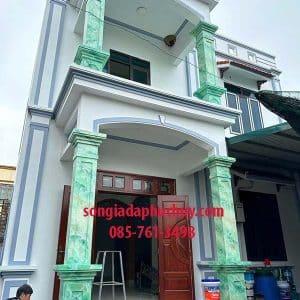 [Cột Giả Đá Màu Xanh] Sang Trọng – Tư vấn 0857613498