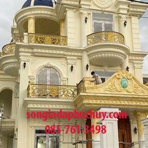 [Cột giả đá ngoài trời] đẹp _ thi công 24/7