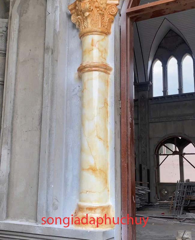 mẫu giả đá marble màu vàng