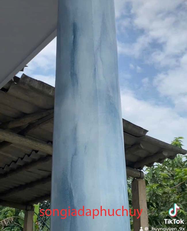 giả đá marble màu xanh