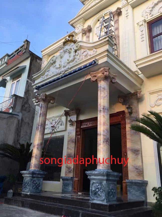 cột tròn giả đá ngoài trời