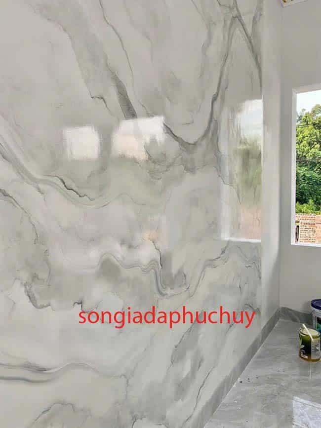 sơn tường giả đá 3d