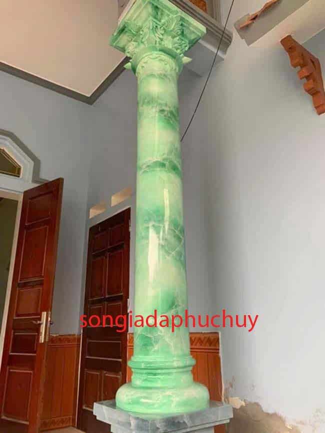 sơn giả đá 3d màu xanh