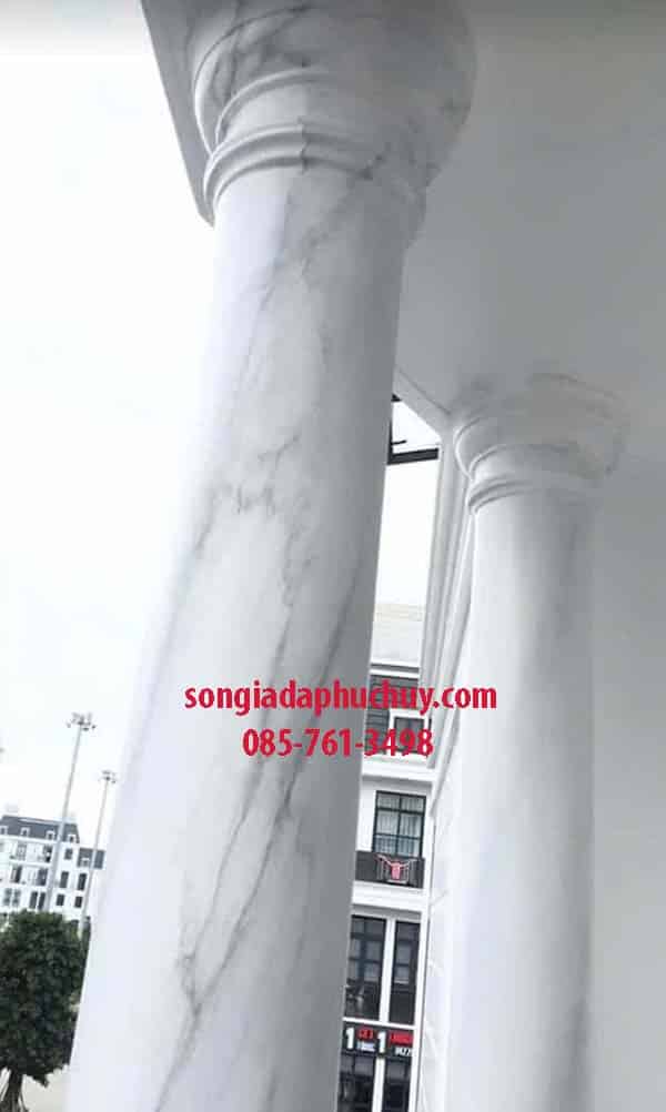 mẫu cột tròn giả đá