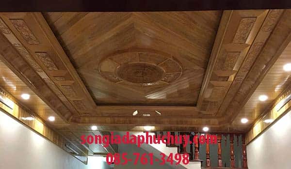 mẫu giả gỗ trần nhà đẹp
