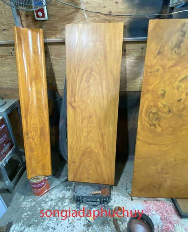 sơn giả gỗ trên tấm thạch cao