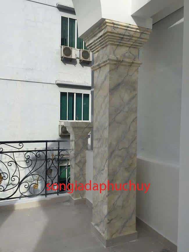 sơn giả vân đá trụ vuông