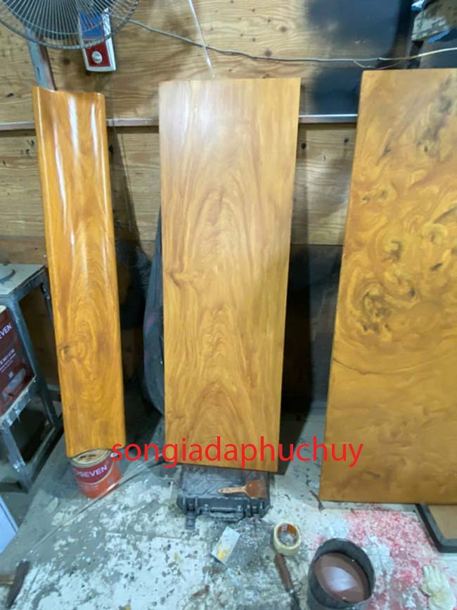 vẽ giả gỗ Phúc Huy thi công