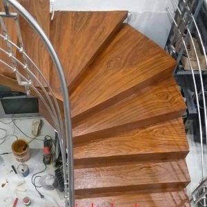 Cầu Thang Sơn Giả Gỗ – Thi Công Mẫu Cầu Thang Bê Tông/ Sắt Giả Vân Gỗ Đẹp