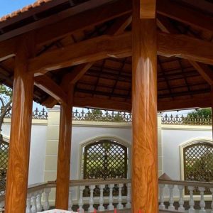 Cột Sắt Sơn Giả Gỗ- Thi Công Mẫu Cột Sắt Vuông/ Tròn Giả Gỗ Đẹp