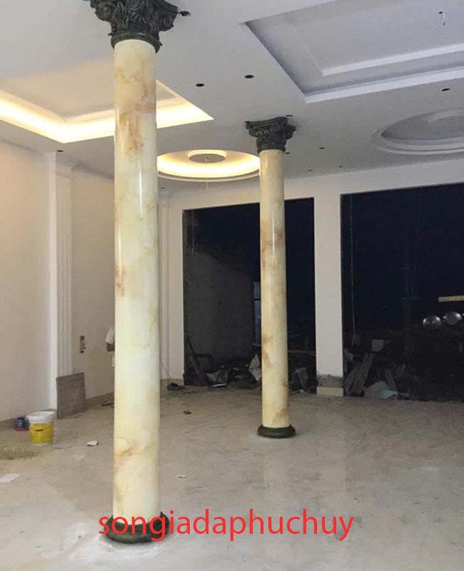 mẫu cột sơn giả vân đá 3d đẹp