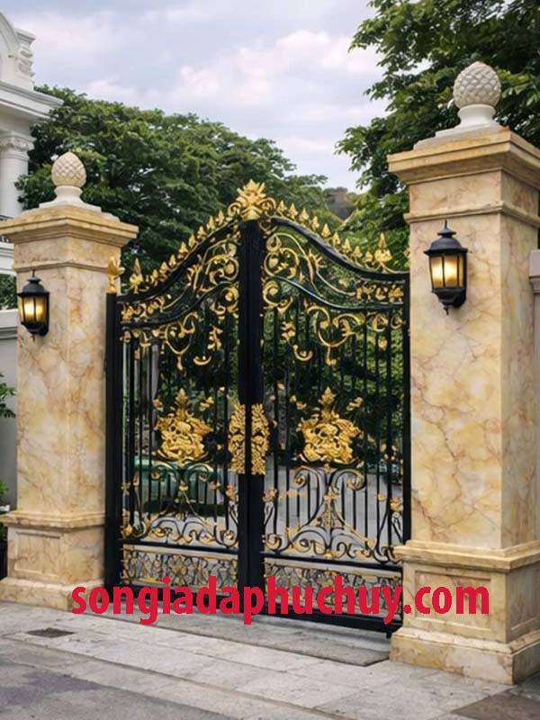 cột cổng đẹp cho không gian cổng ngõ