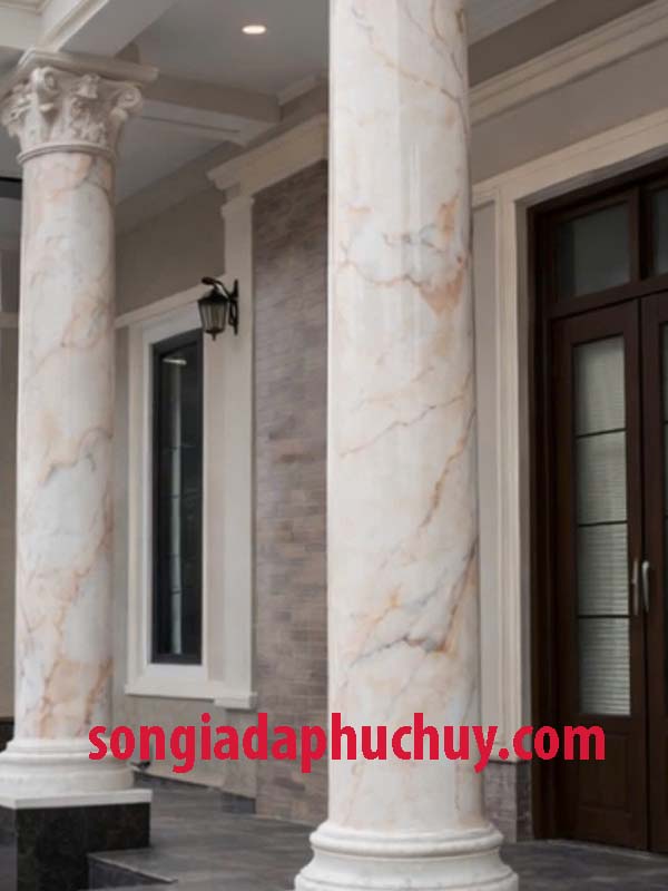 vân cẩm thạch phối nhiều màu phá cách cho tiền sảnh