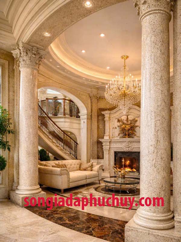 mẫu sơn đá hạt nghệ thuật cho không gian nhà Bắc Âu