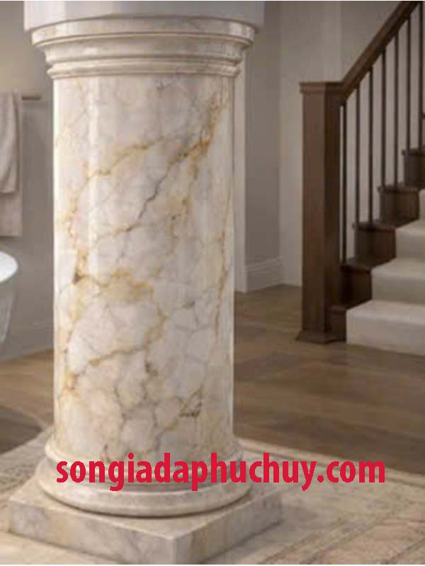 cột tròn nhẹ nhàng cho nội thất thêm điểm nhấn
