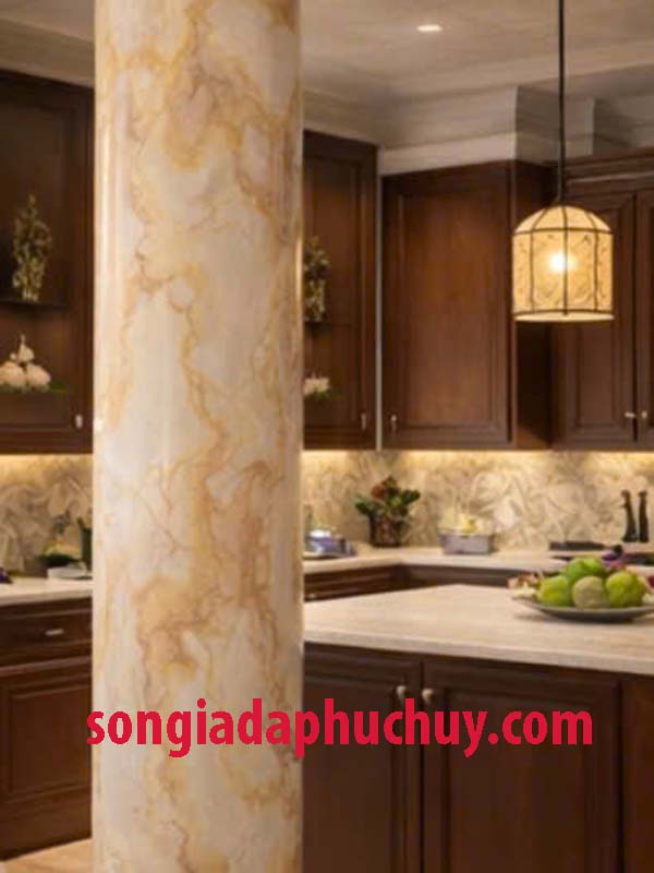 mẫu vân đá tô điểm cho không gian ngoại thất