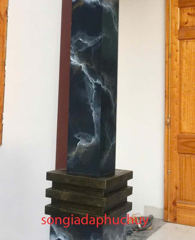 sơn giả đá 3d màu đen