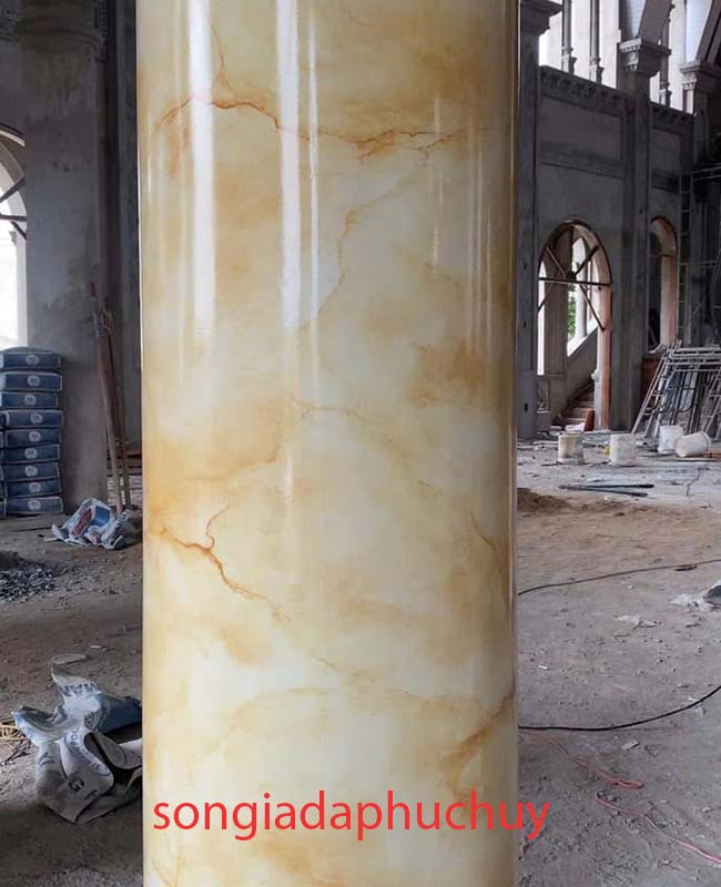 cột trong nhà sơn giả đá cẩm thạch