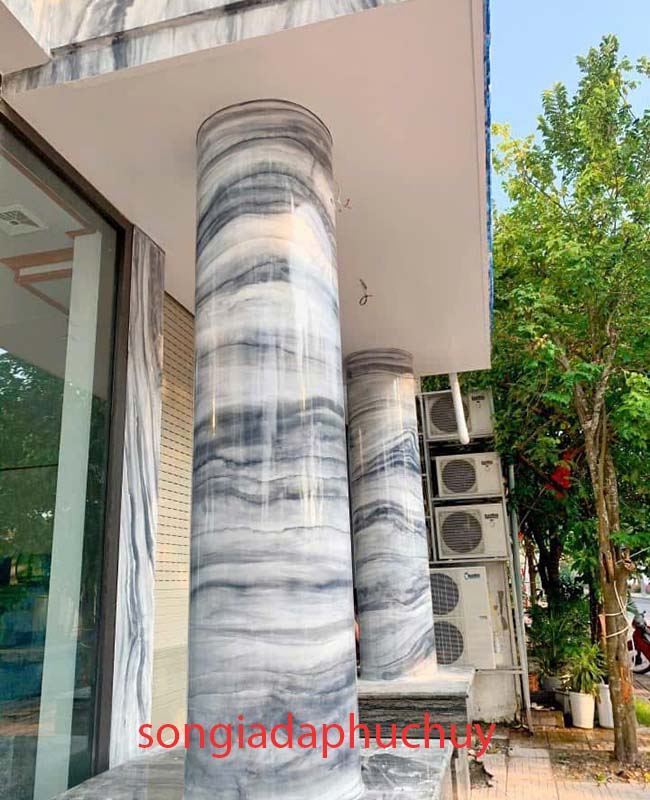 mẫu cột sơn giả cẩm thạch marble