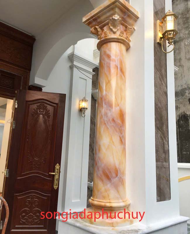 cột hiên sơn giả đá cẩm thạch