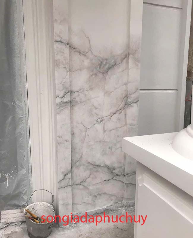 Mẫu vân cẩm thạch xám đậm