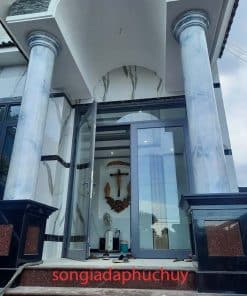 Mẫu Sơn Giả Đá Marble Cột Tròn Đẹp Trong Nhà & Ngoài Trời