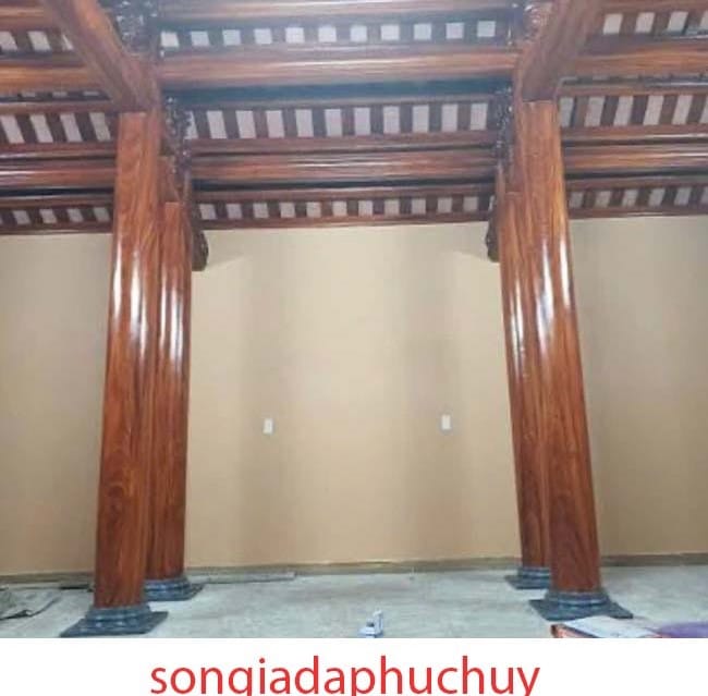 Sơn giả vân gỗ đẹp nhà bê tông