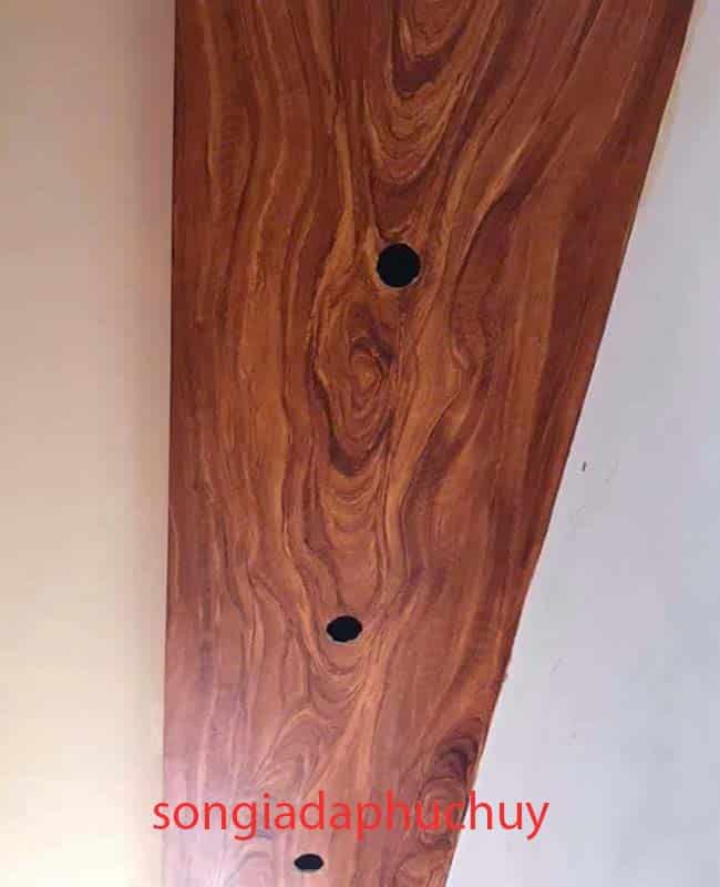 Trần thạch cao sơn giả vân gỗ đẹp