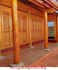 Sơn Giả Gỗ Tại Bình Phước – Thi Công/ Mẫu Cột Giả Gỗ Đẹp