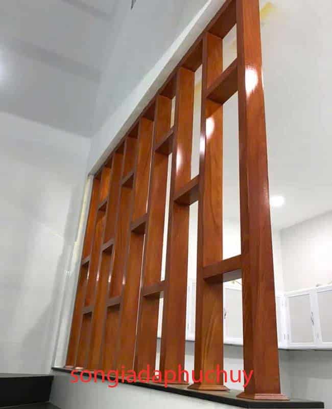 Thi công vách ngăn sơn giả gỗ tại Đà Nẵng