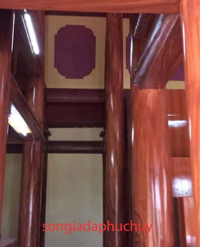 cột tròn trong nhà sơn giả gỗ