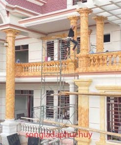 sơn giả đá ngoài trời có công trình bền 3 năm có công trình bền 10 năm