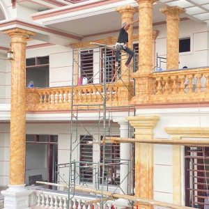 Thi Công Sơn Giả Đá Cột Tròn Chuẩn Đẹp – Mẫu Cột Đẹp / Báo Giá